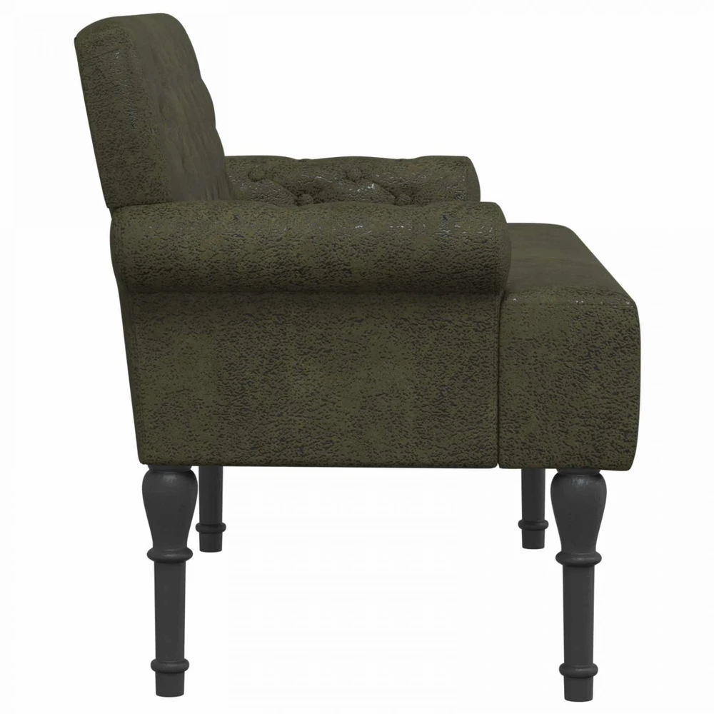 Sofa Minkštas kampas su mygtukų apmušalais Armijos Žalia