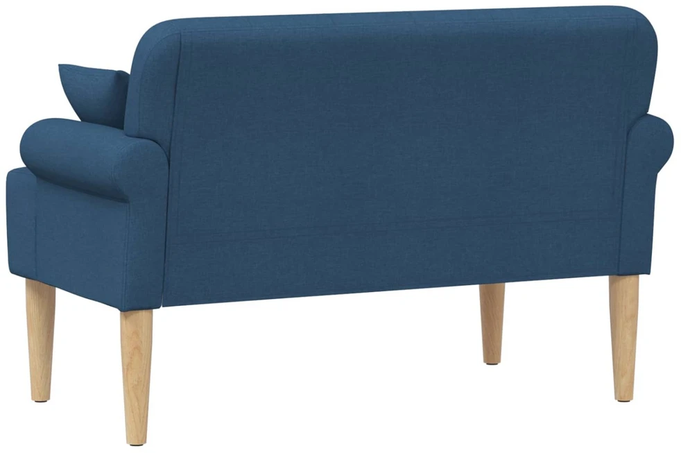 Sofa Minkštas kampas su mygtukų apmušalais Mėlyna 120 x 65 x 79 cm