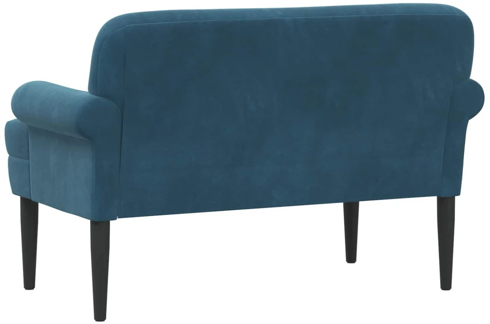 Sofa Minkštas kampas su mygtukų apmušalais Mėlyna 120 x 66 x 78 cm