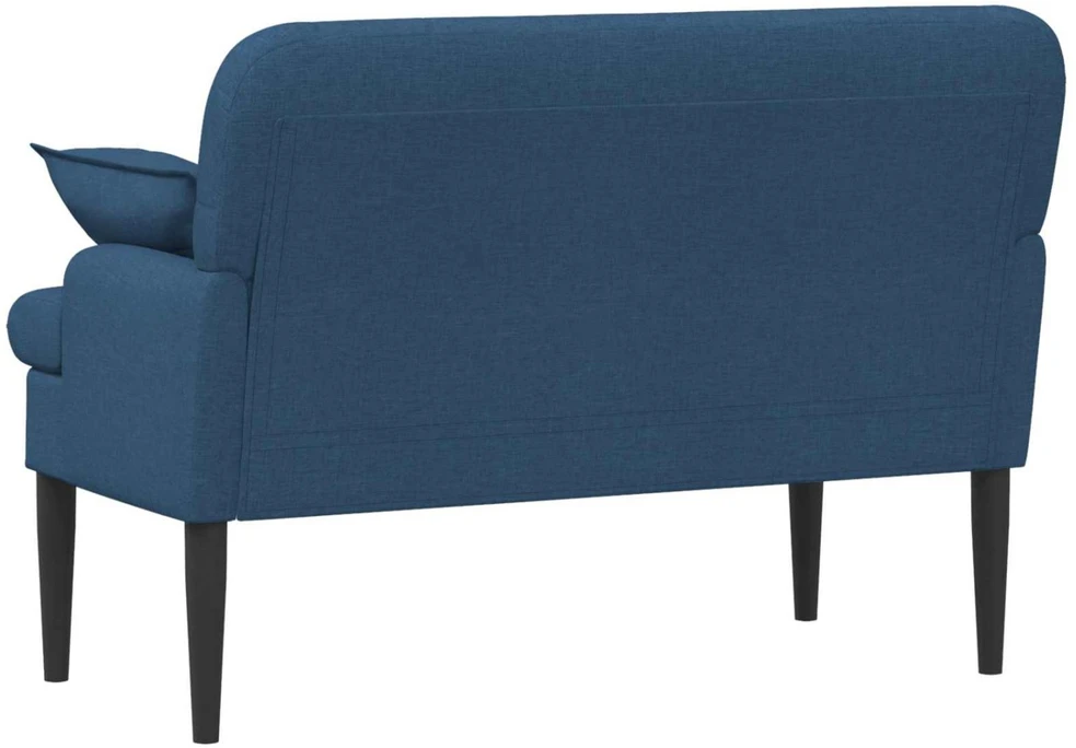 Sofa Minkštas kampas su mygtukų apmušalais Mėlyna 111 x 68 x 80 cm