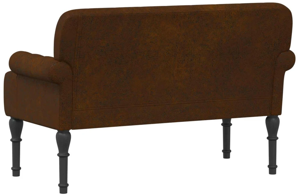 Sofa Minkštas kampas su mygtukų apmušalais Ruda 120 x 65 x 78 cm