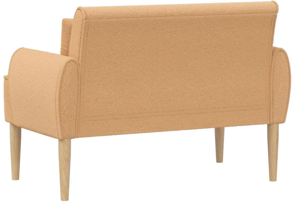Sofa Minkštas kampas su mygtukų apmušalais Smėlio 117 x 67 x 77 cm