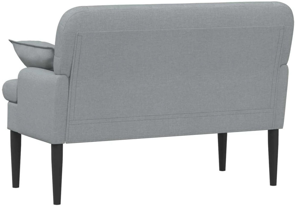 Sofa Minkštas kampas su mygtukų apmušalais Šviesiai pilka Audinys