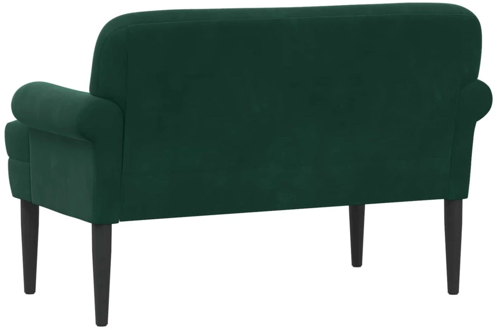 Sofa Minkštas kampas su mygtukų apmušalais Tamsiai žalia Aksomas