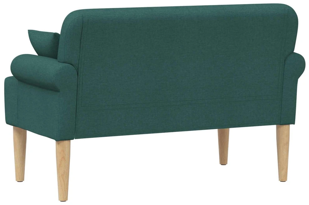 Sofa Minkštas kampas su mygtukų apmušalais Tamsiai žalia Audinys