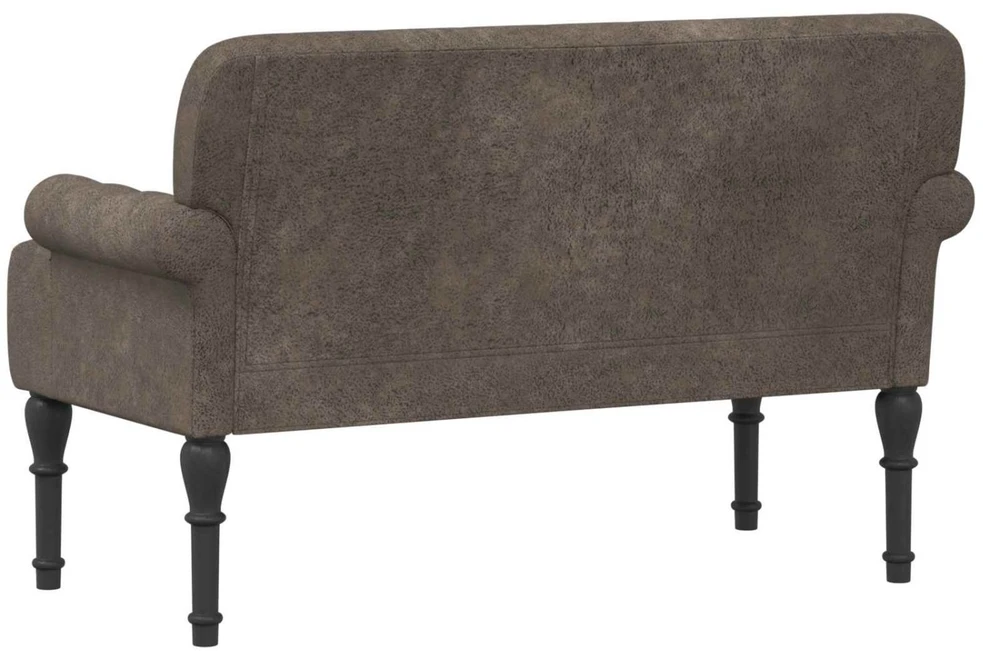 Sofa Minkštas kampas su mygtukų apmušalais Tamsiai pilka