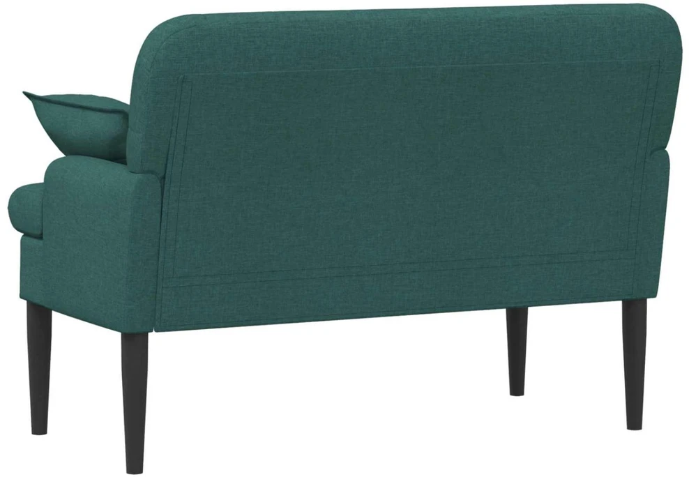 Sofa Minkštas kampas su mygtukų apmušalais Tamsiai žalia Audinys