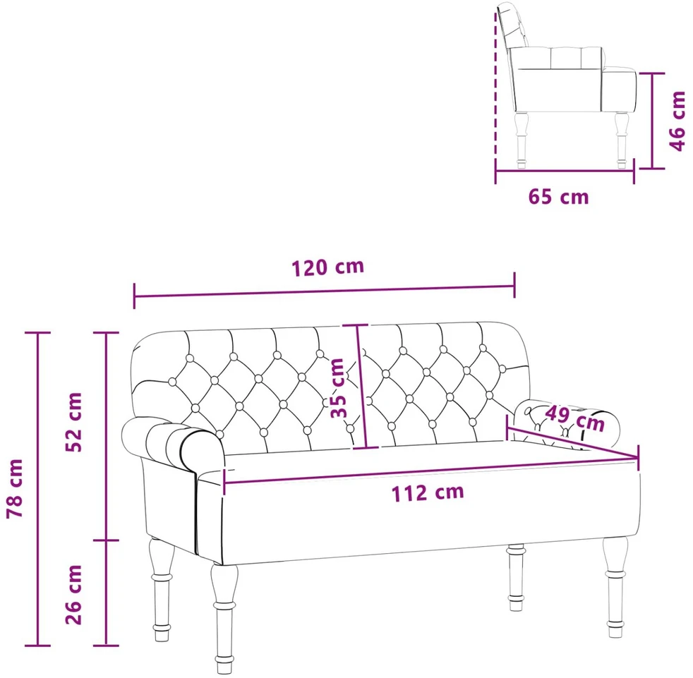 Sofa Minkštas kampas su mygtukų apmušalais Tamsiai pilka