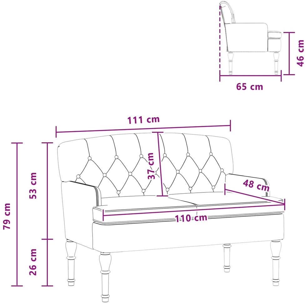 Sofa Minkštas kampas su mygtukų apmušalais Tamsiai pilka Aksomas