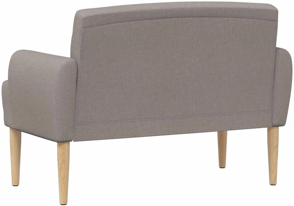 Minkštas kampas su mygtukų apmušalais Taupe 116 x 67 x 80 cm