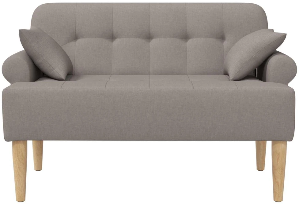 Sofa Minkštas kampas su mygtukų apmušalais Taupe 120 x 65 x 79 cm