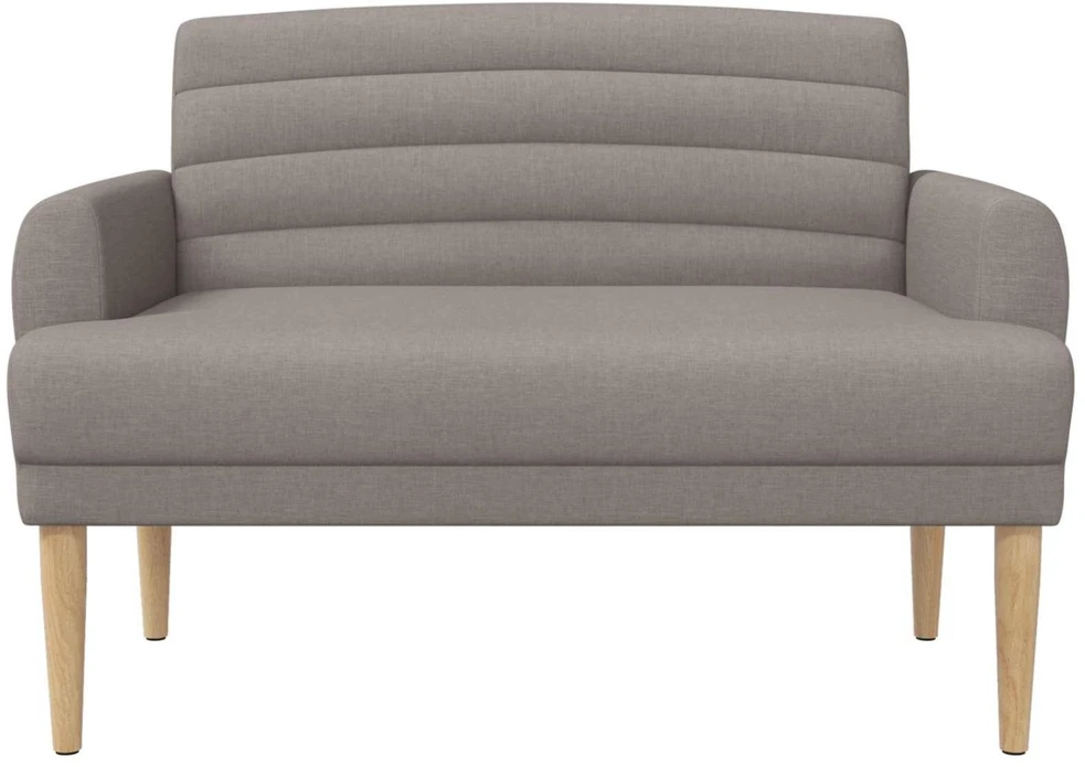 Minkštas kampas su mygtukų apmušalais Taupe 116 x 67 x 80 cm