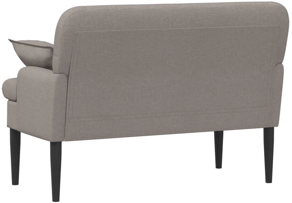 Sofa Minkštas kampas su mygtukų apmušalais Taupe 111 x 68 x 80 cm