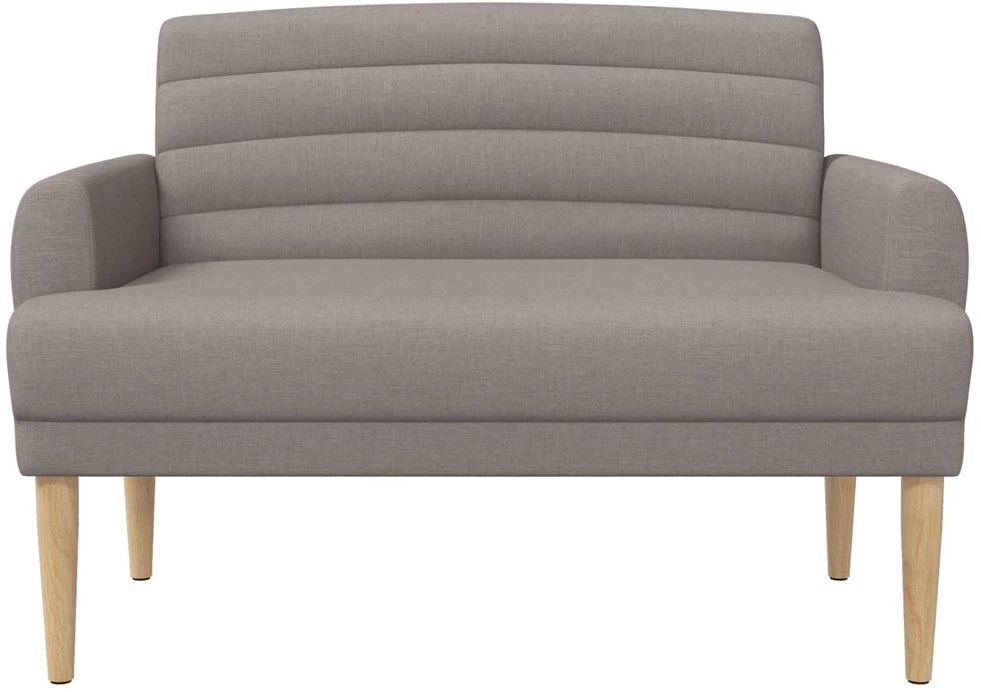 Minkštas kampas su mygtukų apmušalais Taupe 116 x 67 x 80 cm