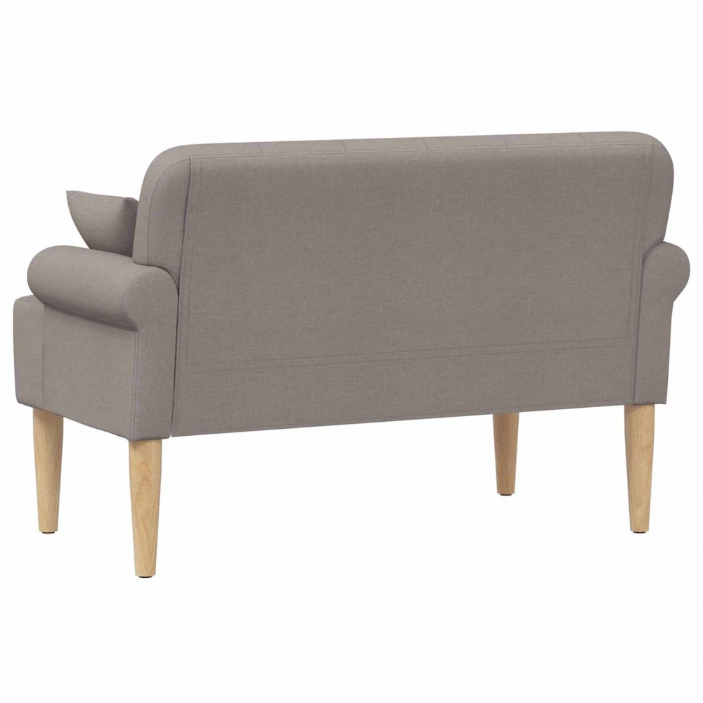 Sofa Minkštas kampas su mygtukų apmušalais Taupe 120 x 65 x 79 cm