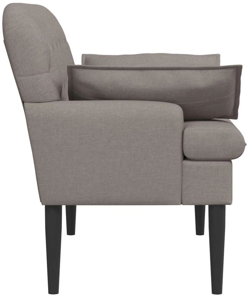 Sofa Minkštas kampas su mygtukų apmušalais Taupe 111 x 68 x 80 cm