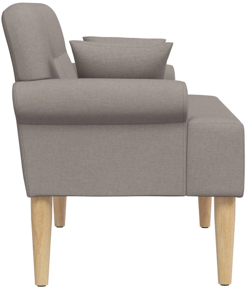 Sofa Minkštas kampas su mygtukų apmušalais Taupe 120 x 65 x 79 cm
