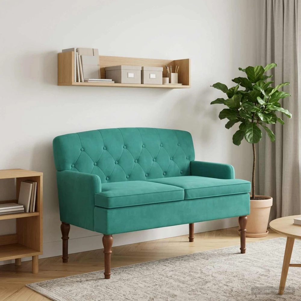 Sofa Minkštas kampas su mygtukų apmušalais Turkio 111 x 65 x 79 cm