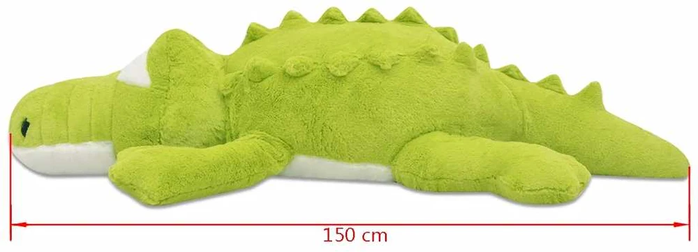 Minkštas pliušinis krokodilas, XXL, 150 cm