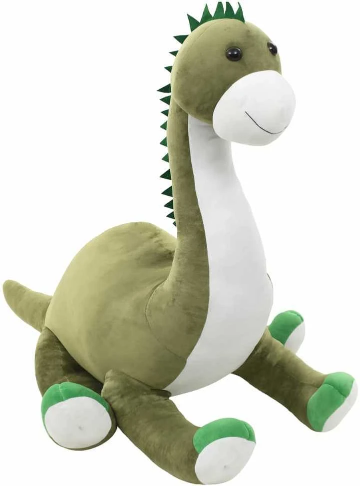 Minkštas žaislinis dinozauras-Brontozauras, žalias, pliušinis