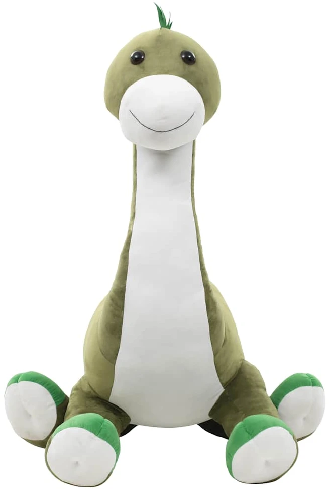Minkštas žaislinis dinozauras-Brontozauras, žalias, pliušinis