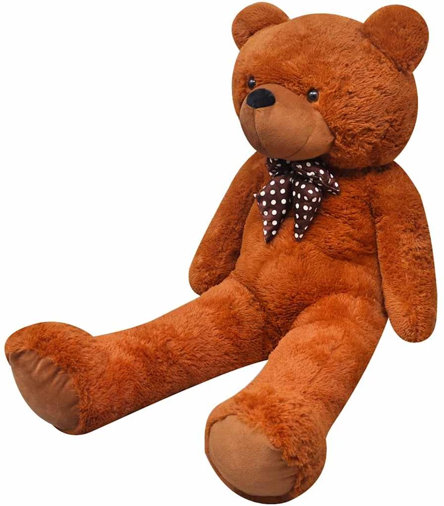 Minkštas žaislinis šuo, pliušinis, rudas, 170cm
