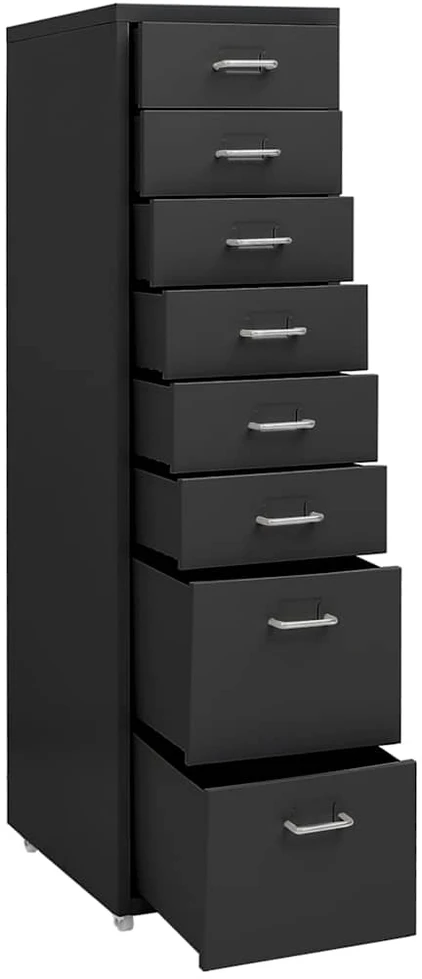 Mobili spintelė dokumentams, antracito, 28x41x109cm, metalas