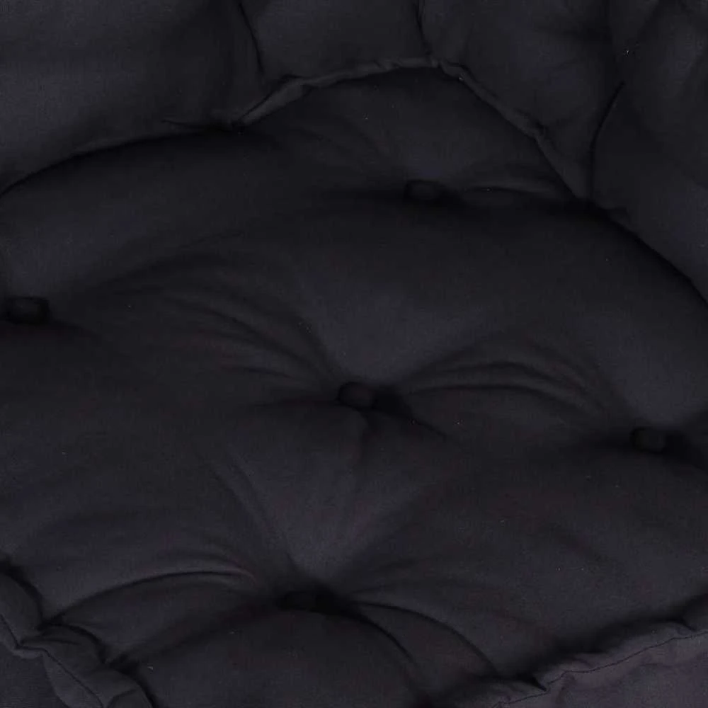 Dvivietė modulinė sofa, antracito spalvos, 140x70x36, audinys