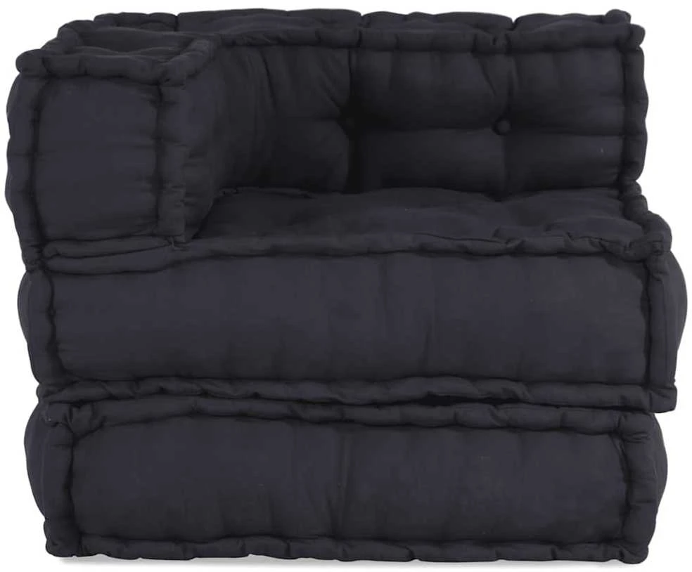 Modulinė sofa, antracito spalvos, 70x70x54 cm, audinys
