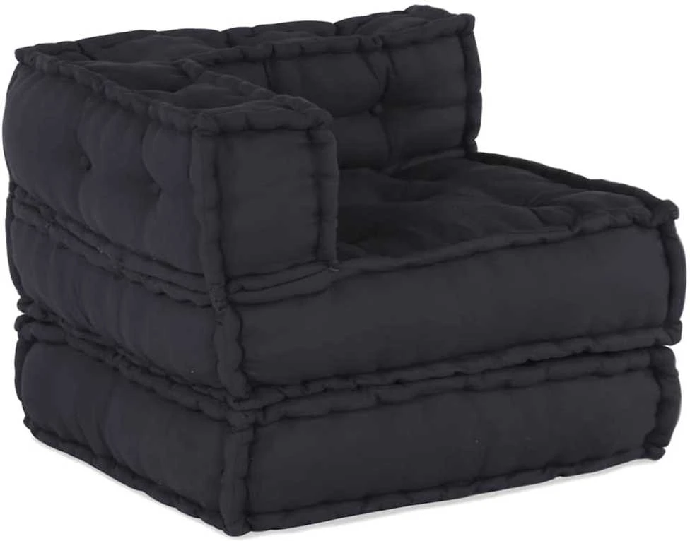 Modulinė sofa, antracito spalvos, 70x70x54 cm, audinys