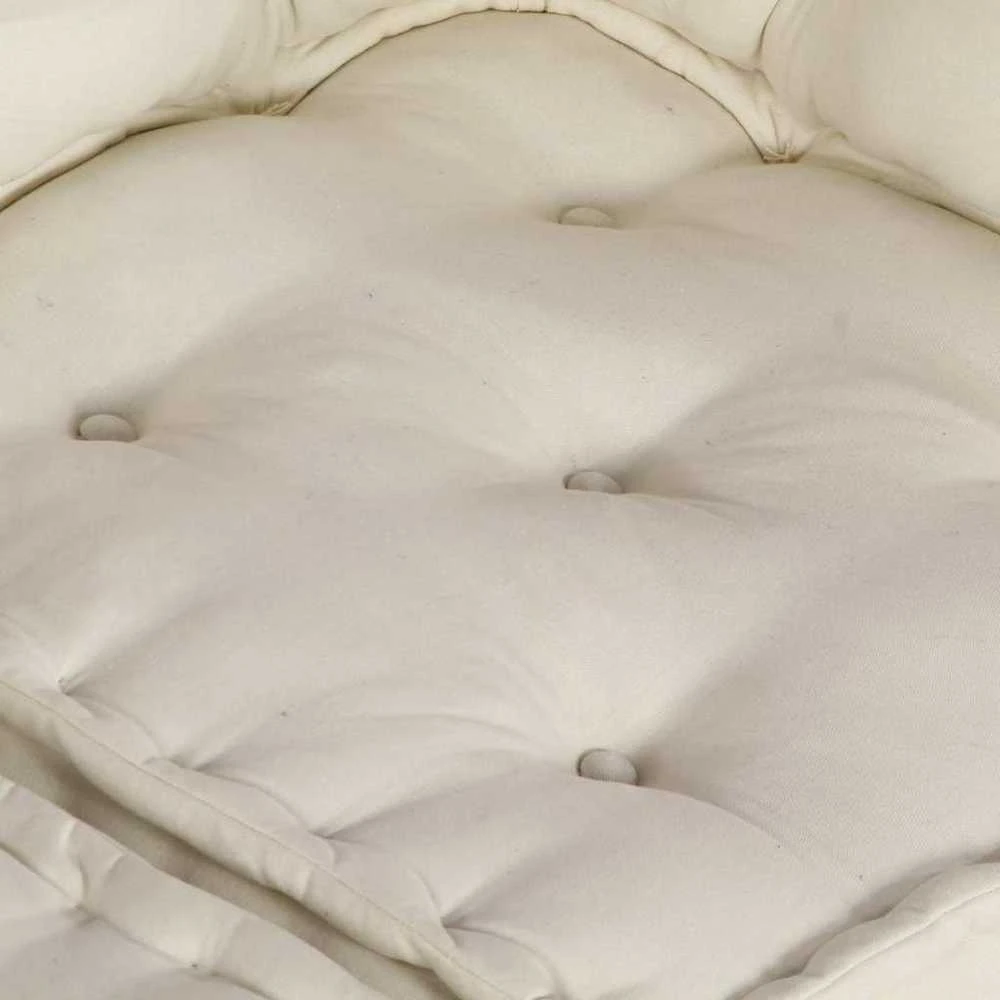 Dvivietė modulinė sofa, kreminės spalvos, 140x70x36, audinys