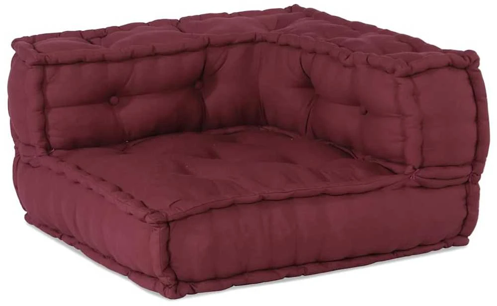 Dvivietė modulinė sofa, kaštoninės spalvos, 140x70x36, audinys