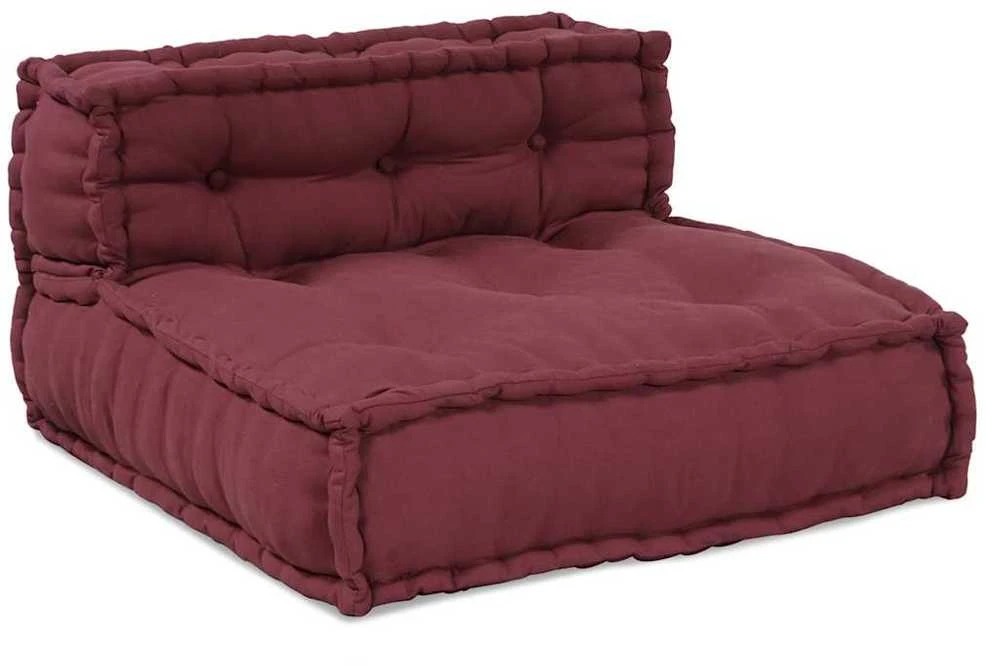 Modulinė sofa, kaštoninės spalvos, 70x70x54 cm, audinys