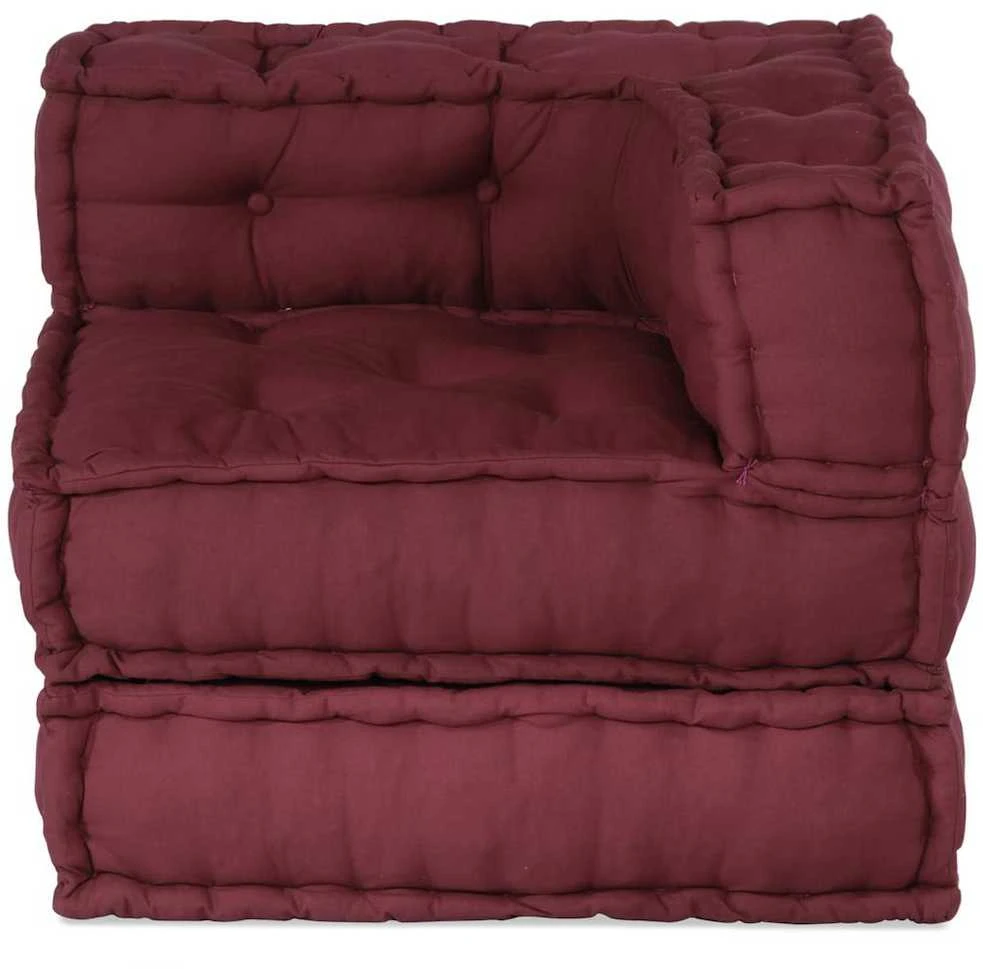 Modulinė sofa, kaštoninės spalvos, 70x70x54 cm, audinys