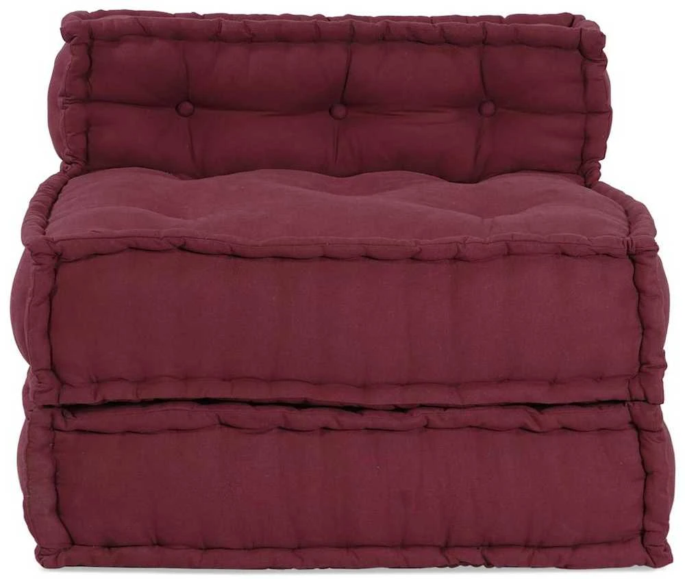 Modulinė sofa, kaštoninės spalvos, 70x70x54 cm, audinys