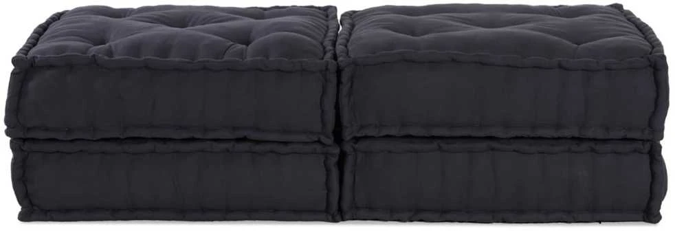 Modulinė sofa 2 vnt. Audinys Antracito 140 x 70 x 36 cm