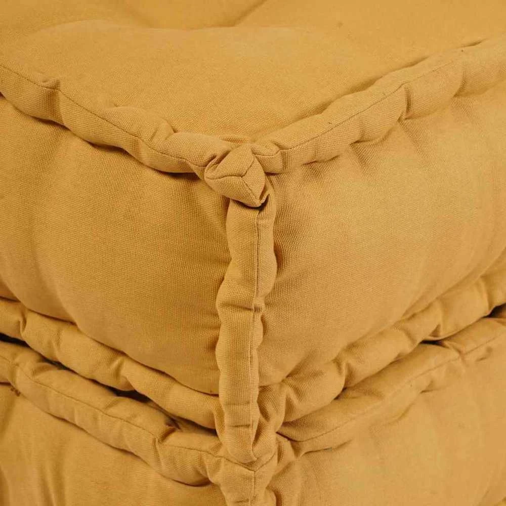 Modulinė sofa 2 vnt. Audinys Geltona 140 x 70 x 56 cm
