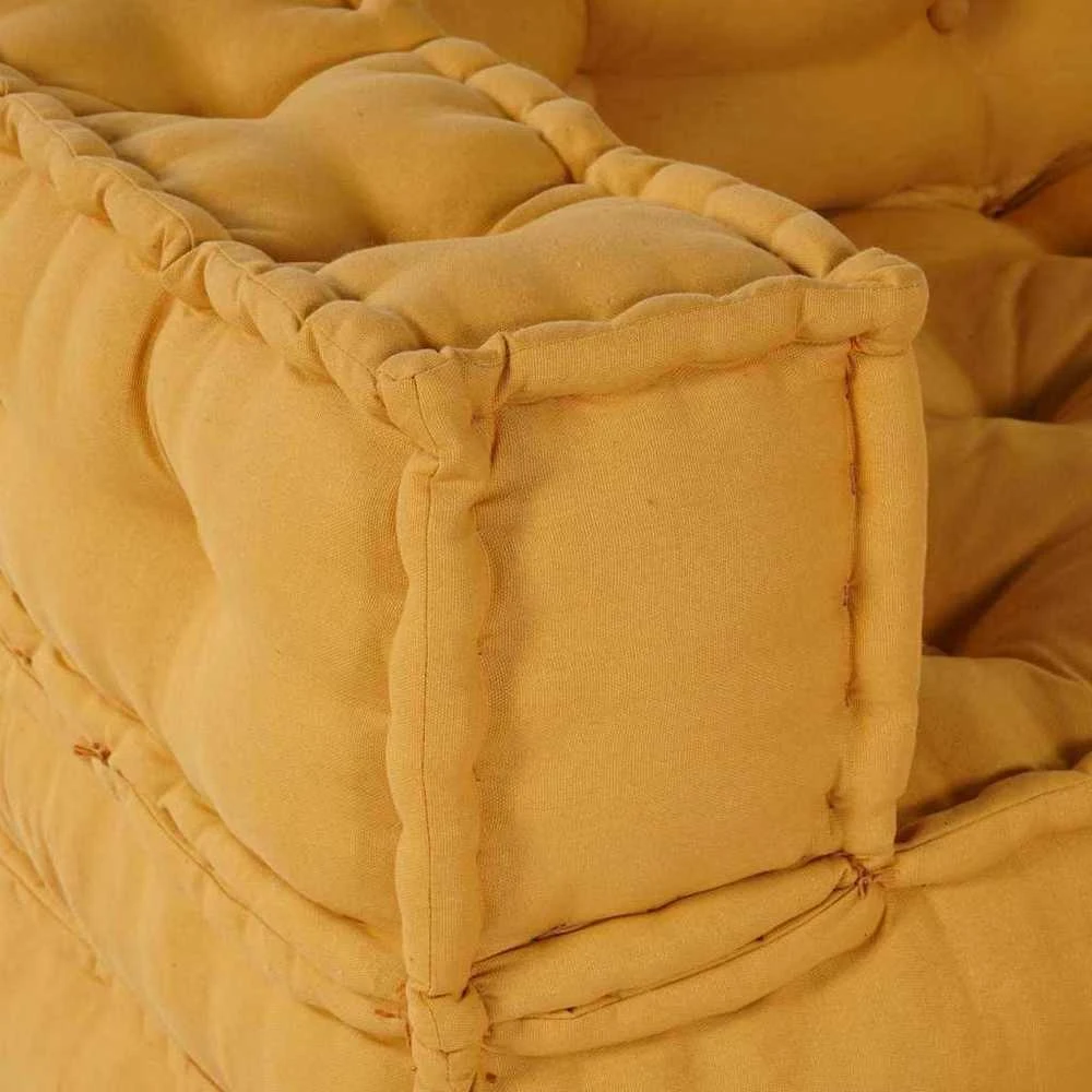 Modulinė sofa 2 vnt. Audinys Geltona 140 x 70 x 56 cm
