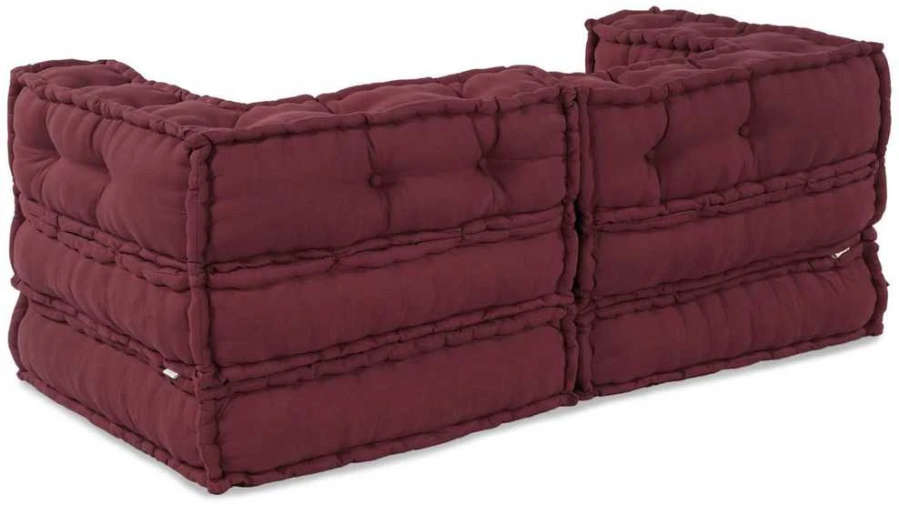 Modulinė sofa 2 vnt. Audinys Raudonmedis 140 x 70 x 56 cm