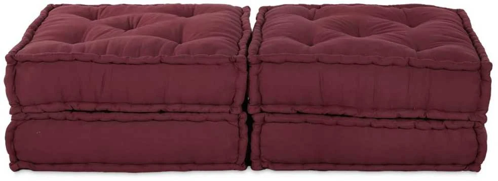 Modulinė sofa 2 vnt. Audinys Raudonmedis 140 x 70 x 36 cm