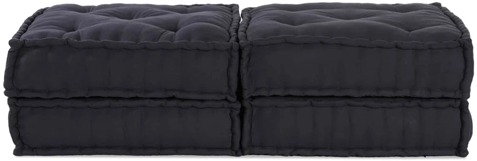 Modulinė sofa 2 vnt. Audinys Antracito 140 x 70 x 36 cm