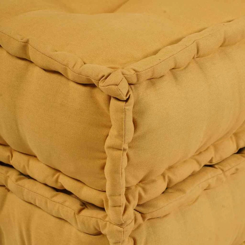 Modulinė sofa 2 vnt. Audinys Geltona 140 x 70 x 36 cm