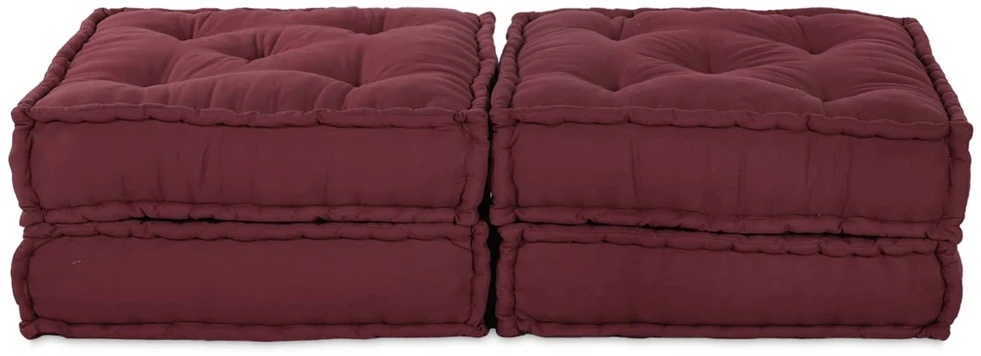 Modulinė sofa 2 vnt. Audinys Raudonmedis 140 x 70 x 36 cm
