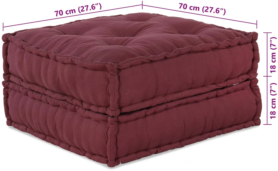 Modulinė sofa 2 vnt. Audinys Raudonmedis 140 x 70 x 36 cm