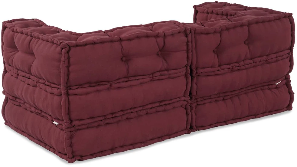 Modulinė sofa 2 vnt. Audinys Raudonmedis 140 x 70 x 56 cm