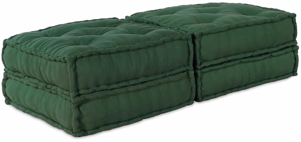 Modulinė sofa 2 vnt. Audinys Žalia 140 x 70 x 36 cm