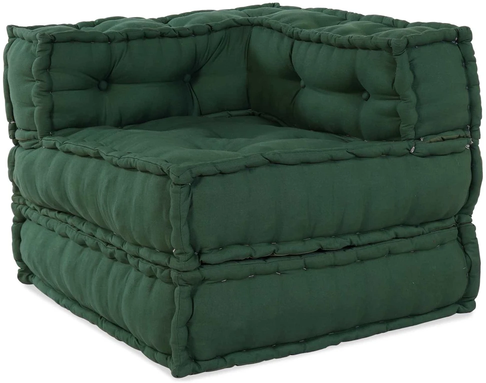 Modulinė sofa 2 vnt. Audinys Žalia 140 x 70 x 56 cm