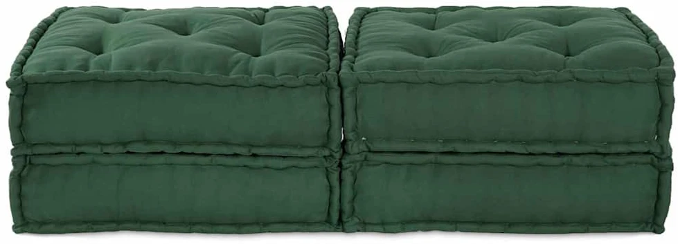 Modulinė sofa 2 vnt. Audinys Žalia 140 x 70 x 36 cm