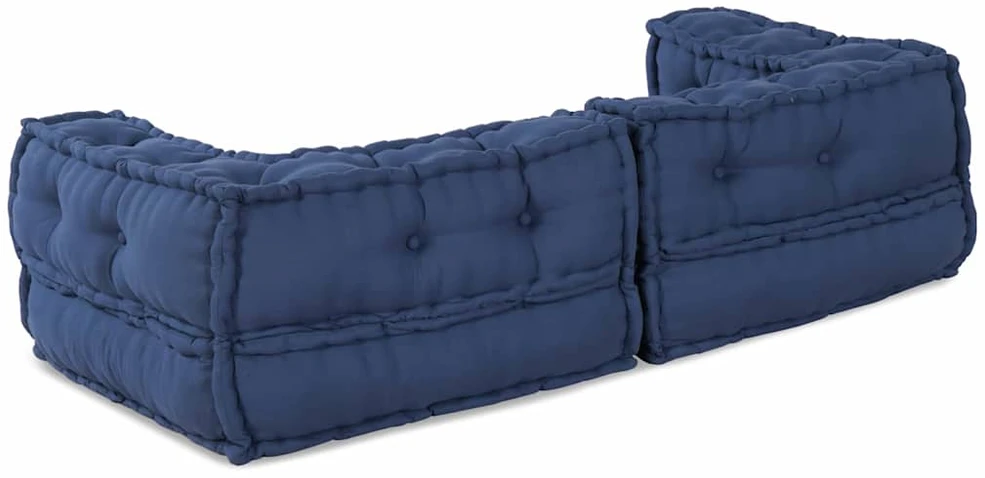 Modulinė sofa 3 vnt. Audinys Indigo 140 x 70 x 36 cm