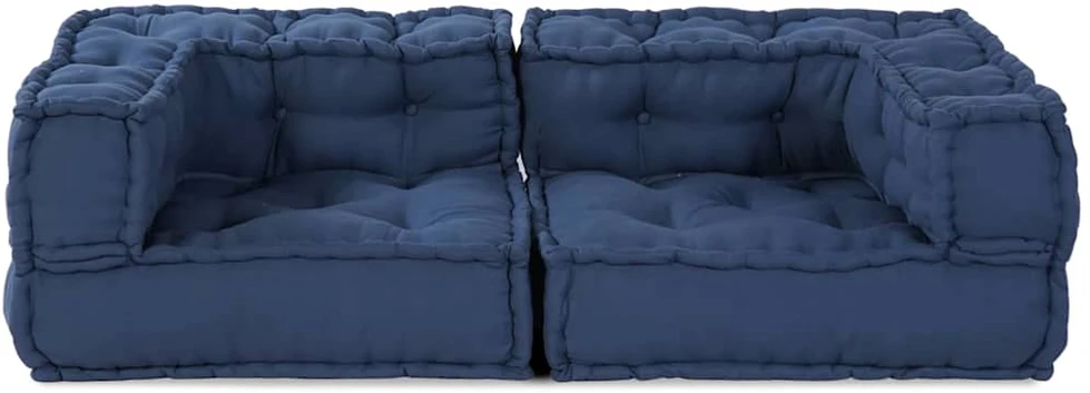 Modulinė sofa 3 vnt. Audinys Indigo 140 x 70 x 36 cm